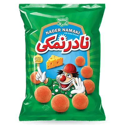 اسنک ذرت نادرنمکی توپی