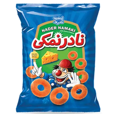 اسنک ذرت نادرنمکی حلقه ای