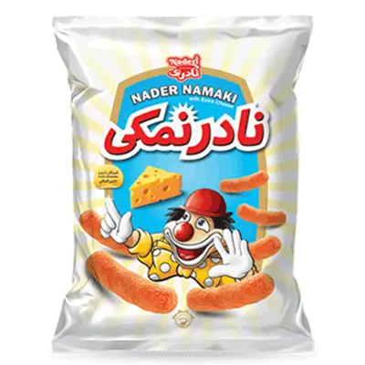 اسنک ذرت نادرنمکی با پنیر اضافی
